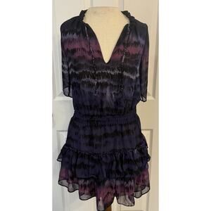 Misa Los Angeles Becca Mini Dress XS Purple Whimsigoth Fairy Dark Romantic Smock